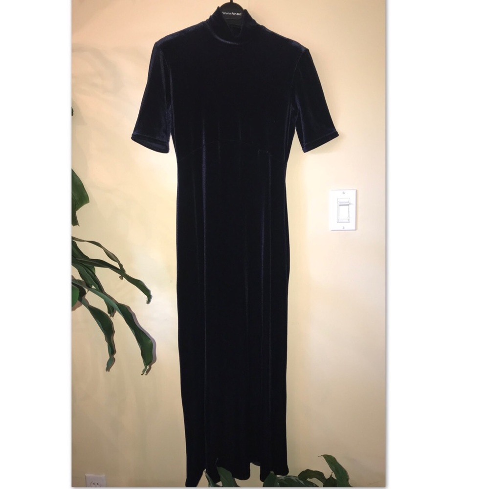 🌹✨  Fancy Blue Velvet Dress (Size 2P)